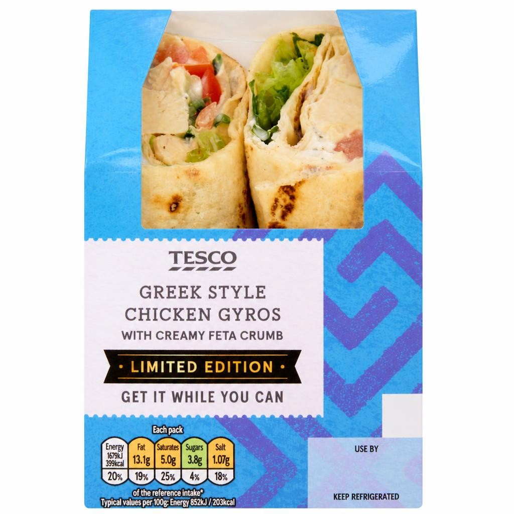 Tesco Greek Style Chicken Gyros