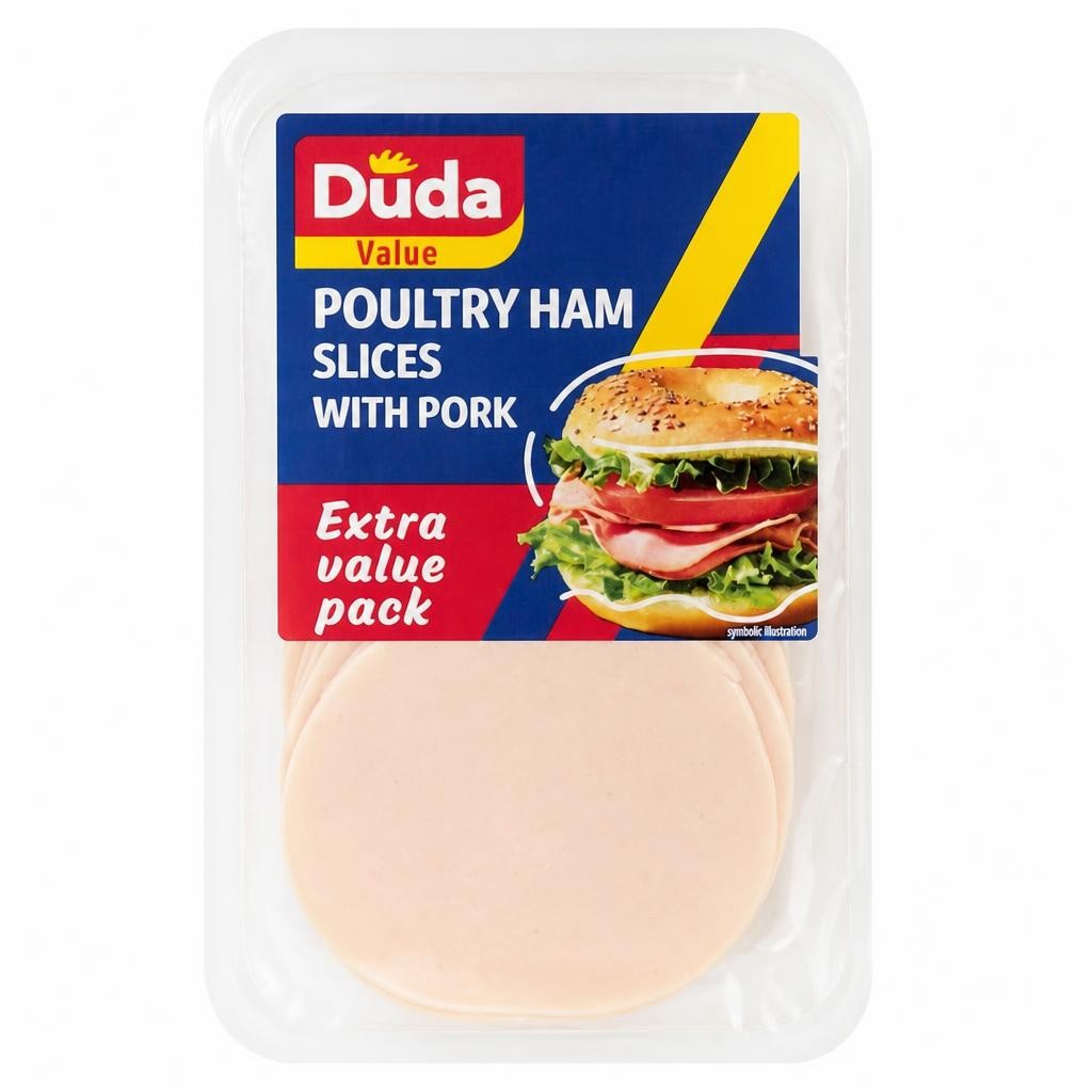 Duda Value Poultry Ham Slices with Pork 250g