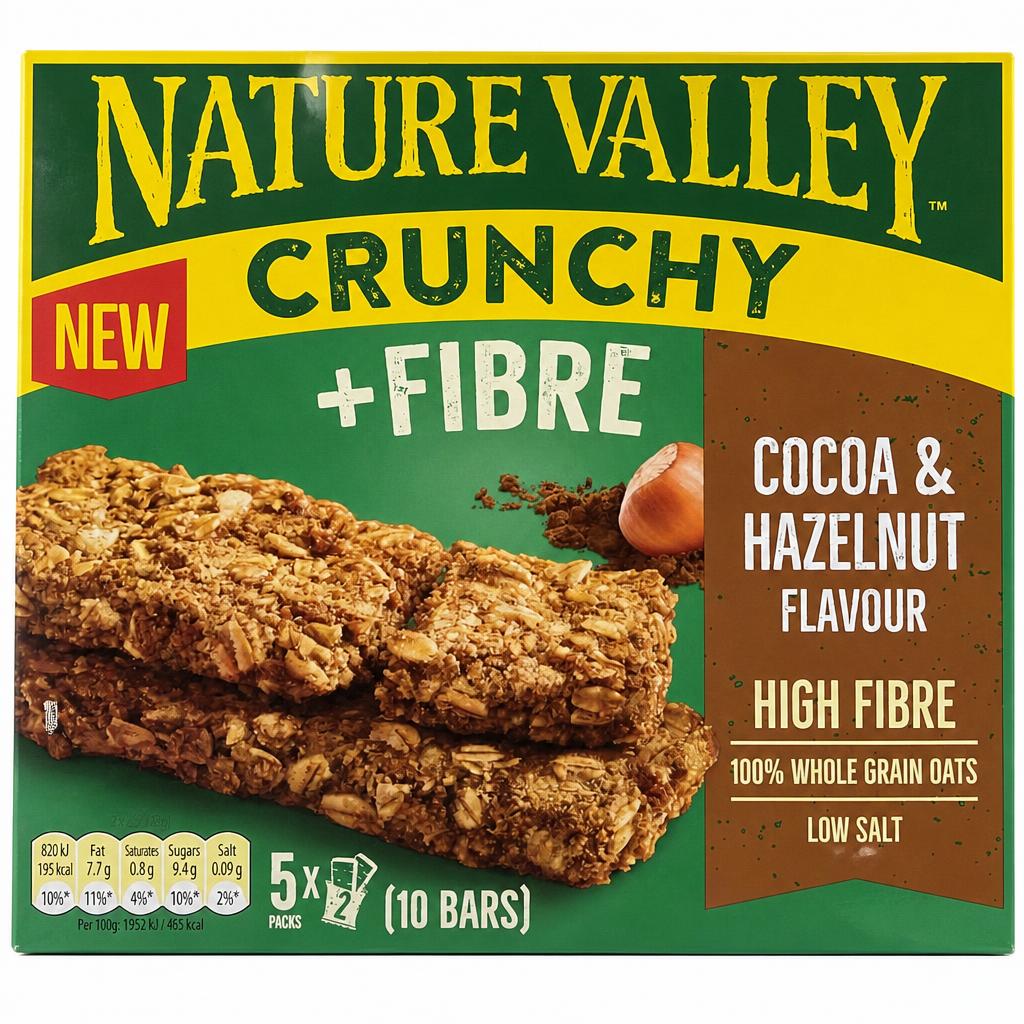 Nature Valley Crunchy Cocoa & Hazelnut Flavour 5 x 42g