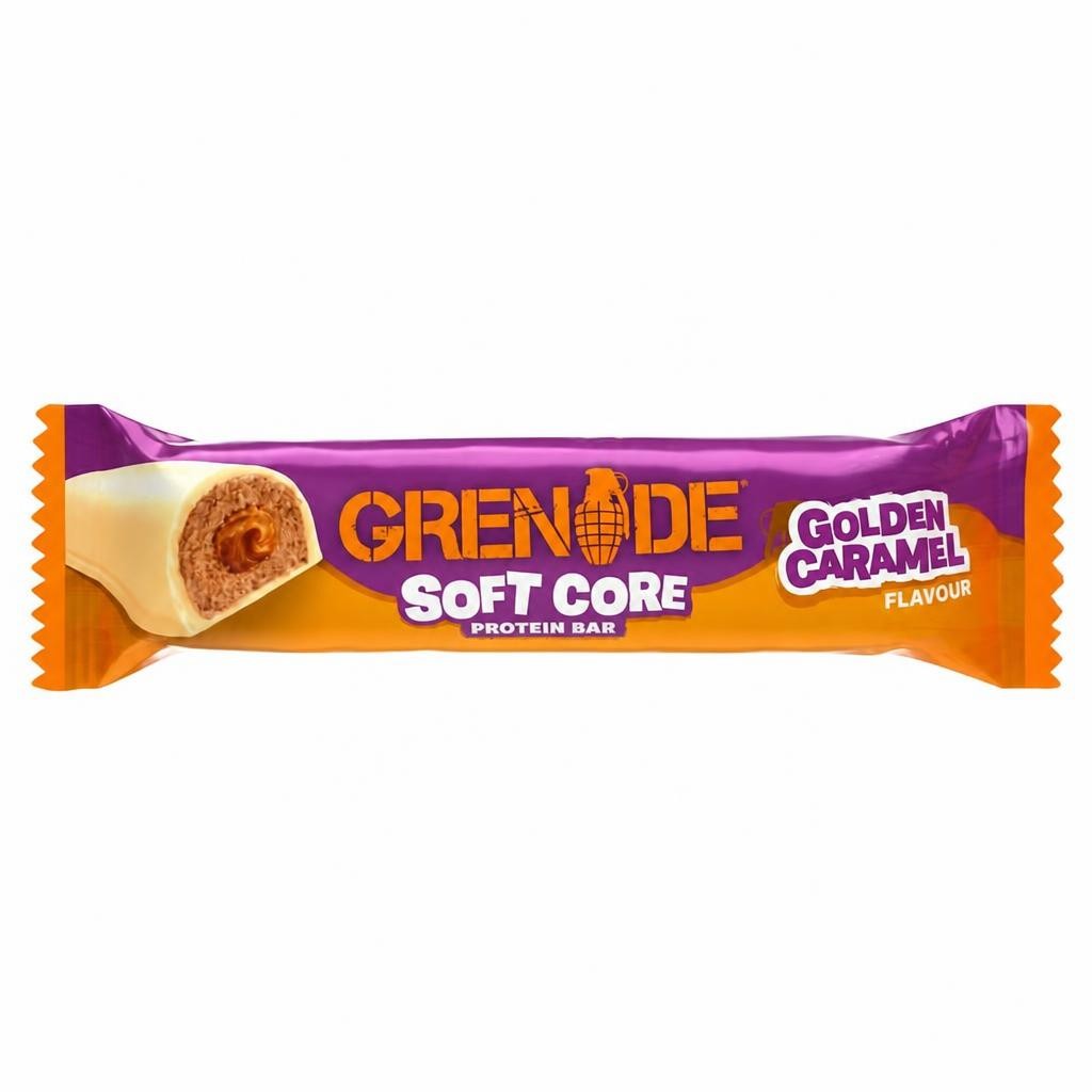 Grenade Soft Core Golden Caramel Protein Bar 50g