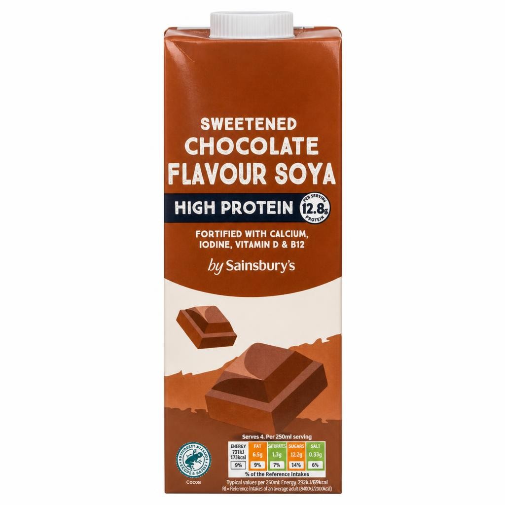 Sainsbury's 1L Sweetened Chocolate Flavour Soya Drink
