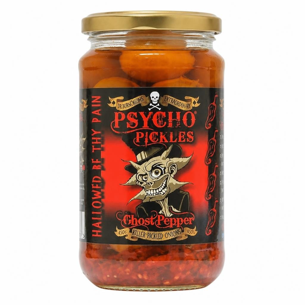 Psycho Juice Ghost Pepper Pickled Onions 450g