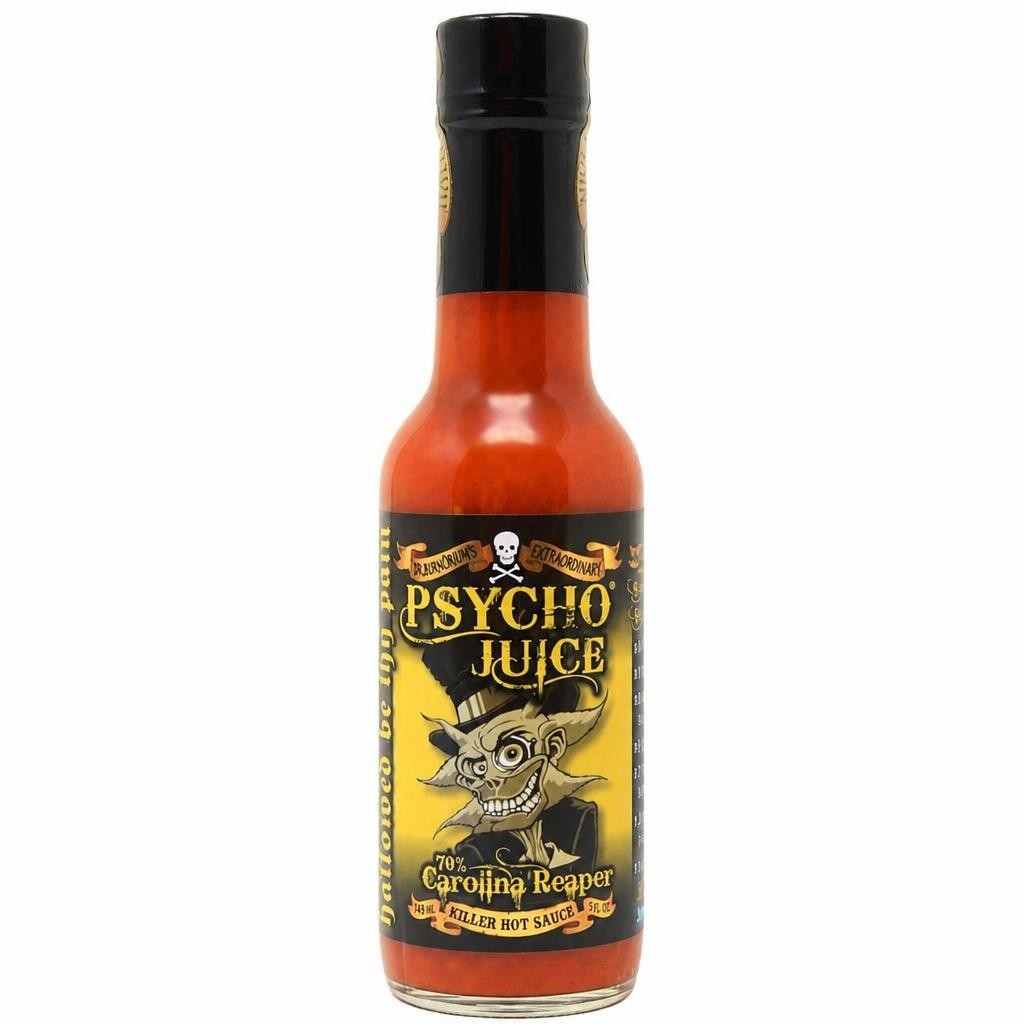 Psycho Juice 70% Carolina Reaper Hot Sauce 148ml