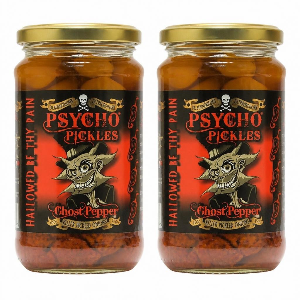 Psycho Juice Ghost Pepper Pickled Onions 2 x 450g