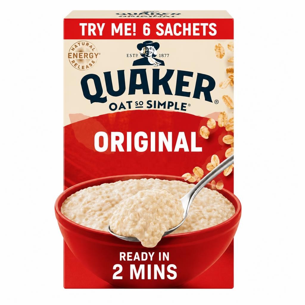 Quaker Oat So Simple Original Porridge Sachets 6 x 27g