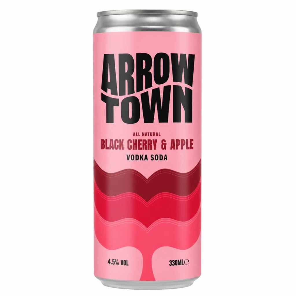 Arrowtown 330ml Black Cherry & Apple Vodka Soda Can