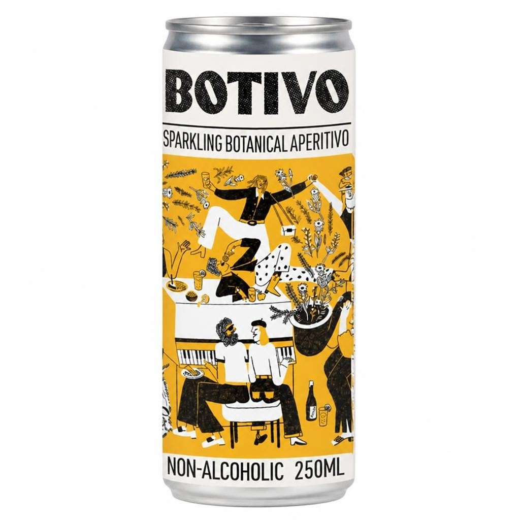 Botivo 250ml Sparkling Botanical Aperitivo Can