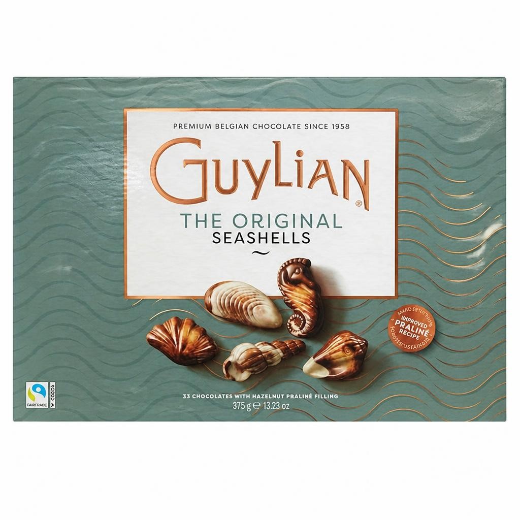 Guylian 33 x The Original Seashells Chocolates with Hazelnut Praline Filling 375g