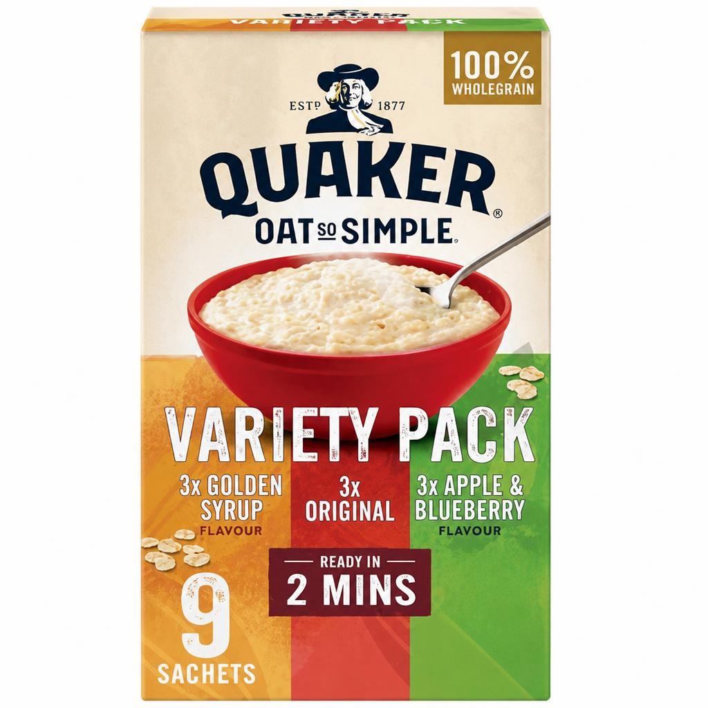 Quaker Quaker Oat So Simple Variety Porridge Sachets 9 Pack