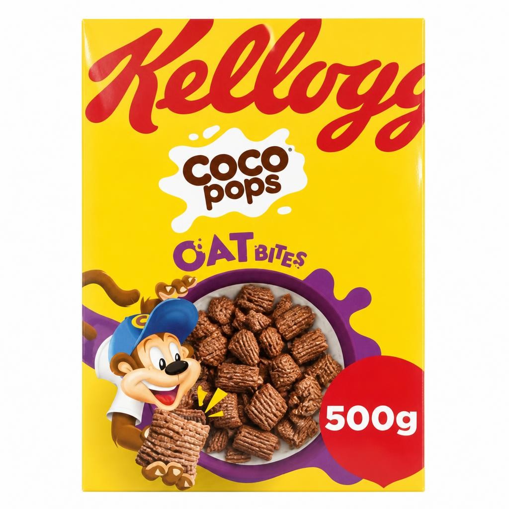 Kellogg's Coco Pops Oat Bites Breakfast Cereal 500g