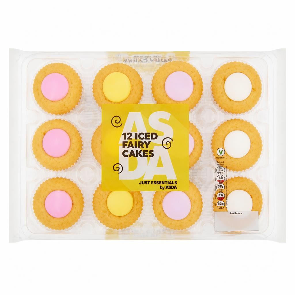 JUST ESSENTIALS by ASDA Just Essentials 12 Iced Fairy Cakes