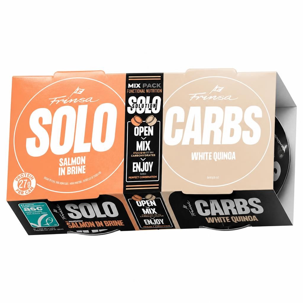 Frinsa Solo 260g Salmon in Brine & Carbs White Quinoa Mix