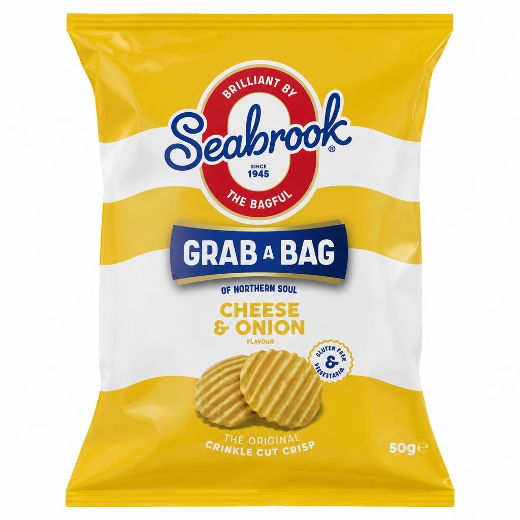 Seabrook Cheese & Onion Flavour The Original Crinkle Cut Crisp 50g