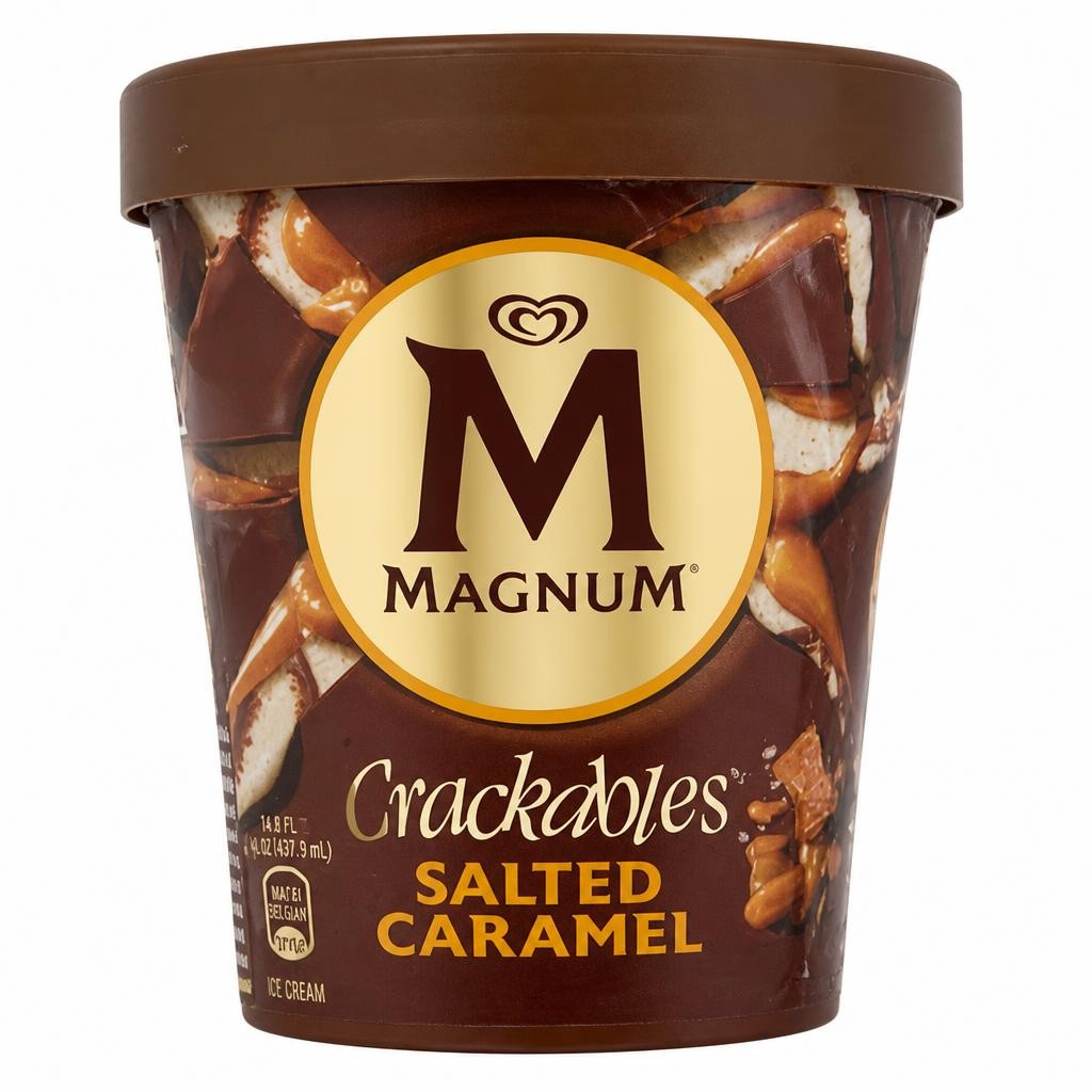 Magnum Crackables Salted Caramel Ice Cream Tub 440 ml