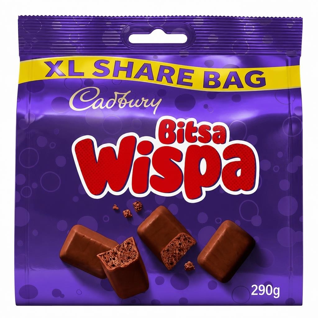 Cadbury Bitsa Wispa Milk Chocolate 290g