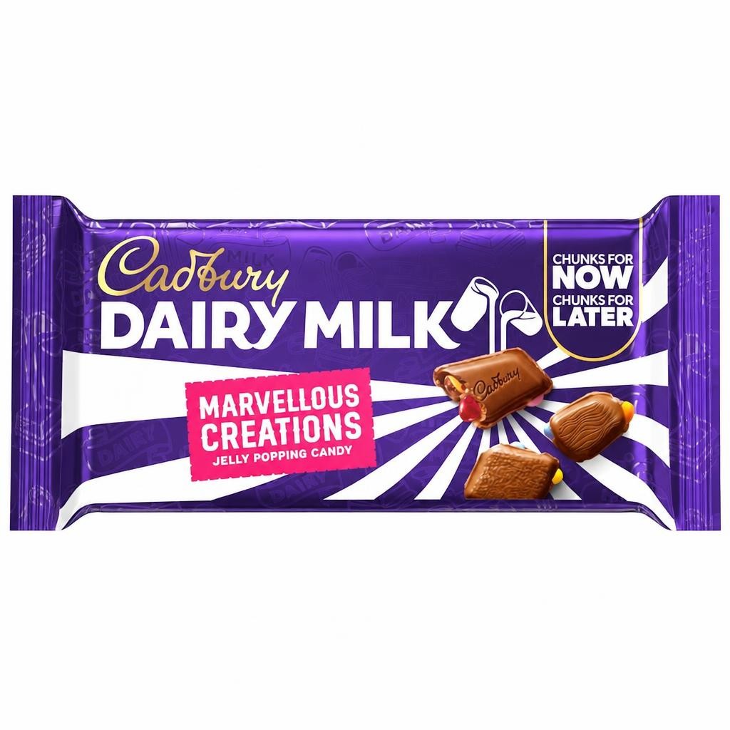 Cadbury Dairy Milk Marvellous Creation Jelly Popping Candy 56g