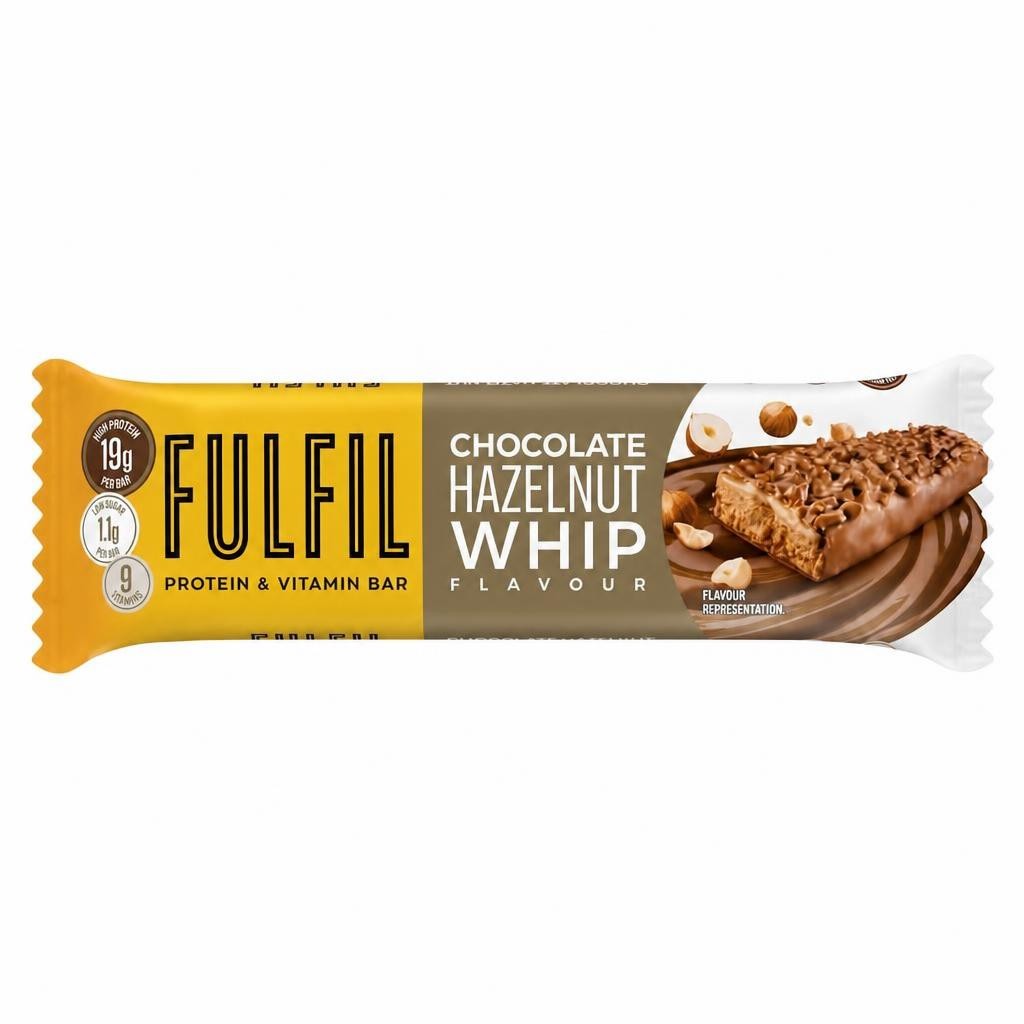 Fulfil Chocolate Hazelnut Whip Flavour Protein & Vitamin Bar 55g