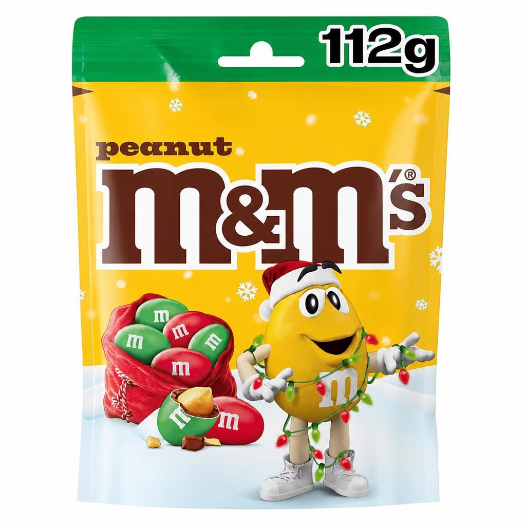 M&M's Peanut Milk Chocolate Limited Edition Christmas Mix 112g