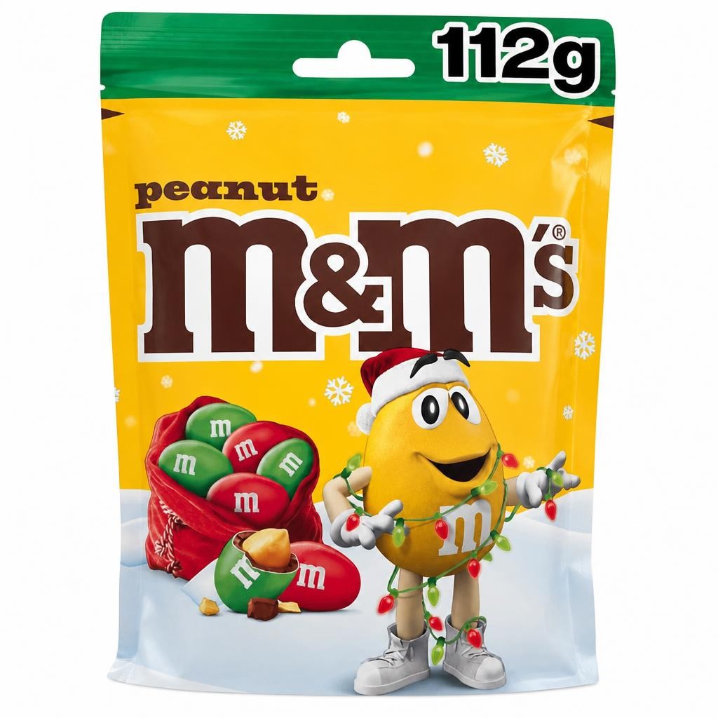 M&M's Peanut Milk Chocolate Limited Edition Christmas Mix 112g
