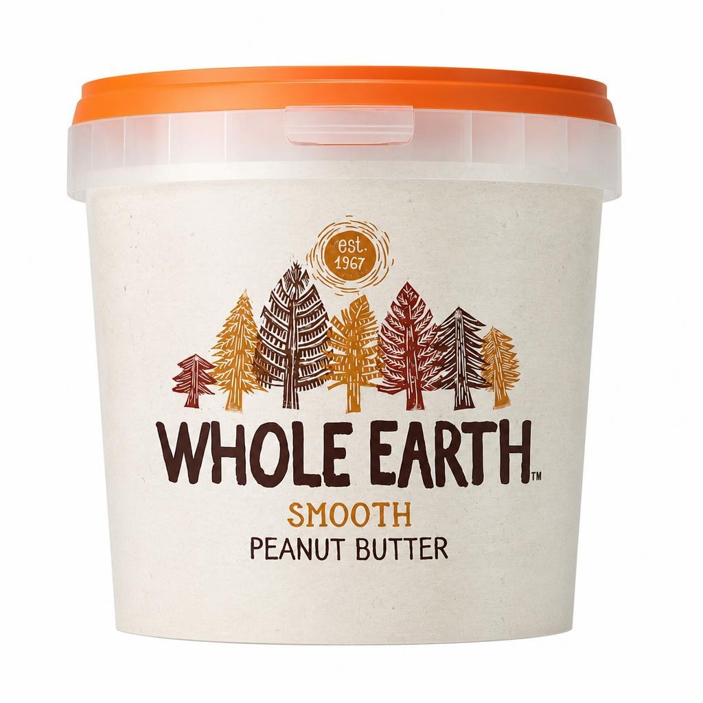 Whole Earth Smooth Peanut Butter 1Kg