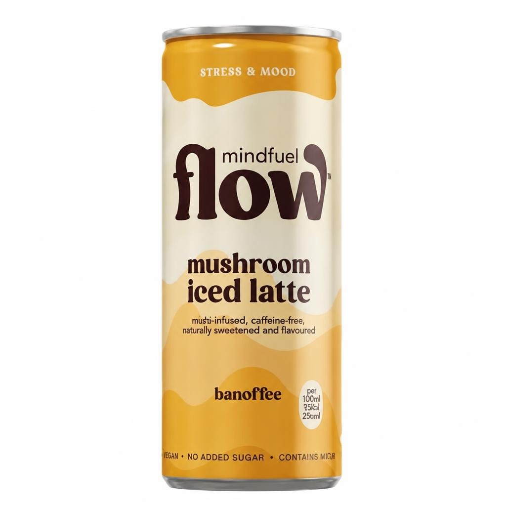 Mindfuel Flow Restore - Reishi Oat Latte Banoffee 6 x 250ml