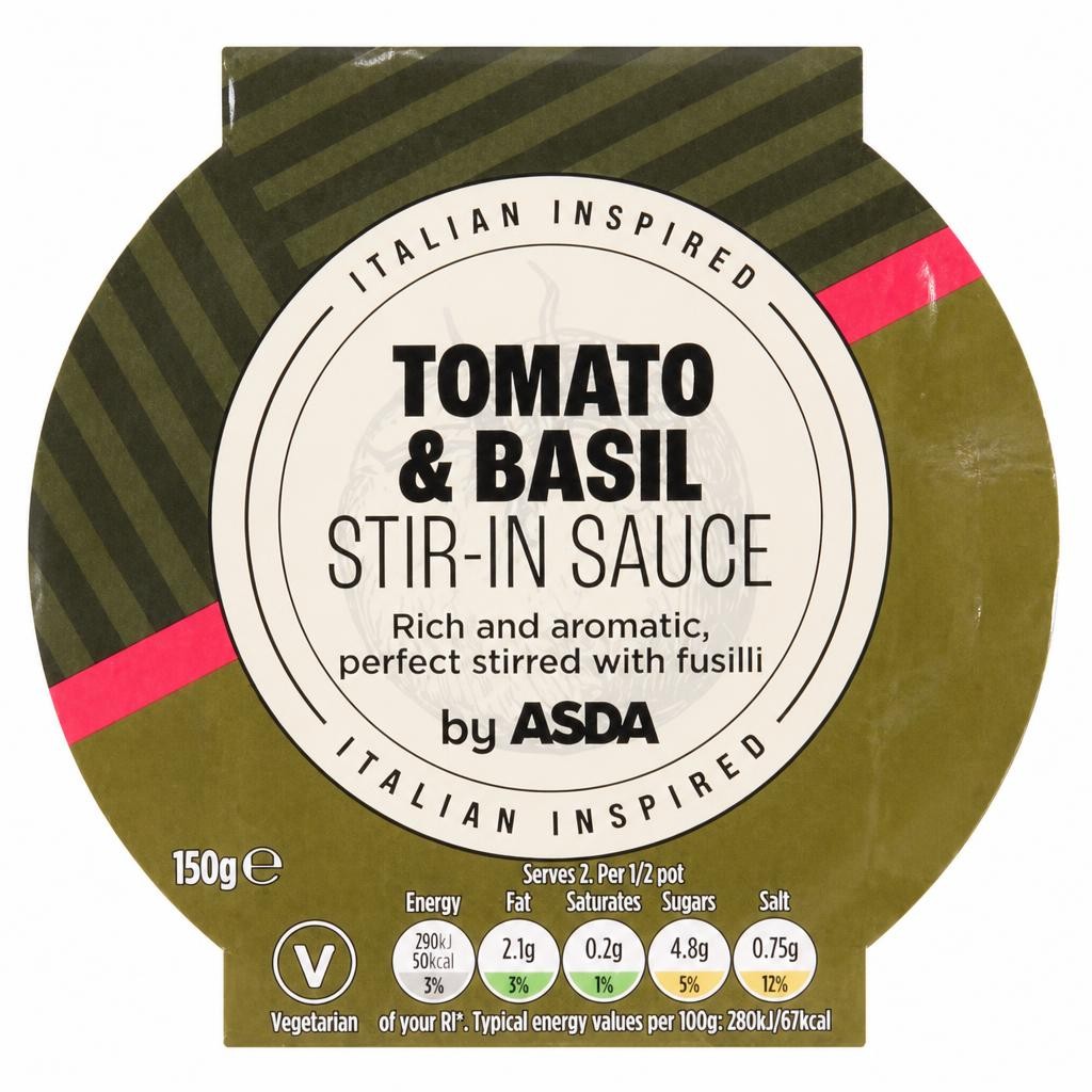 ASDA Tomato & Basil Stir-in Sauce 150g