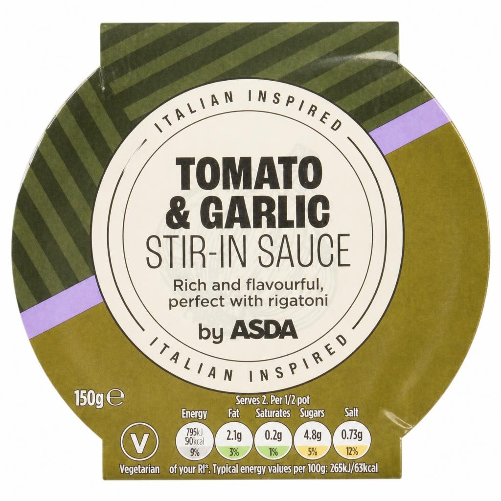 ASDA Tomato & Garlic Stir-in Sauce 150g