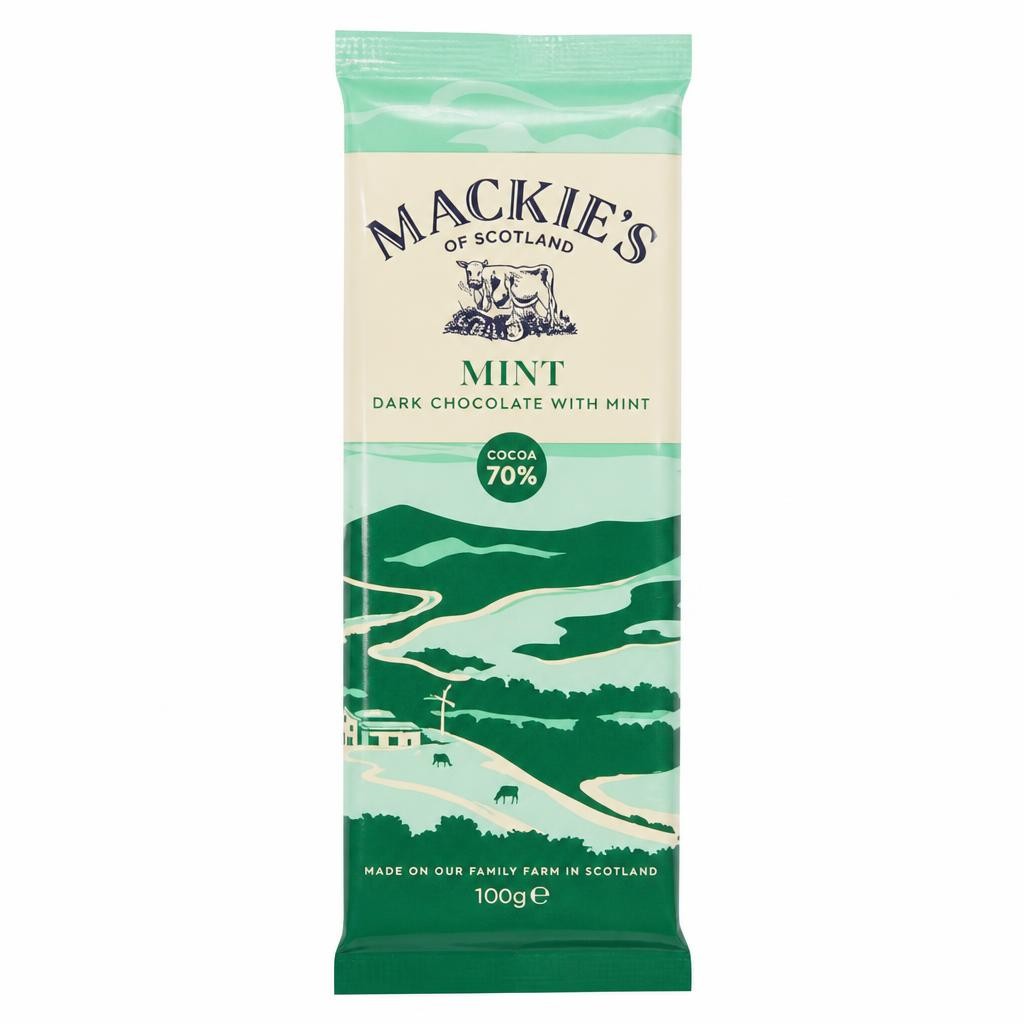 Mackie's of Scotland Dark Chocolate with Mint 100g
