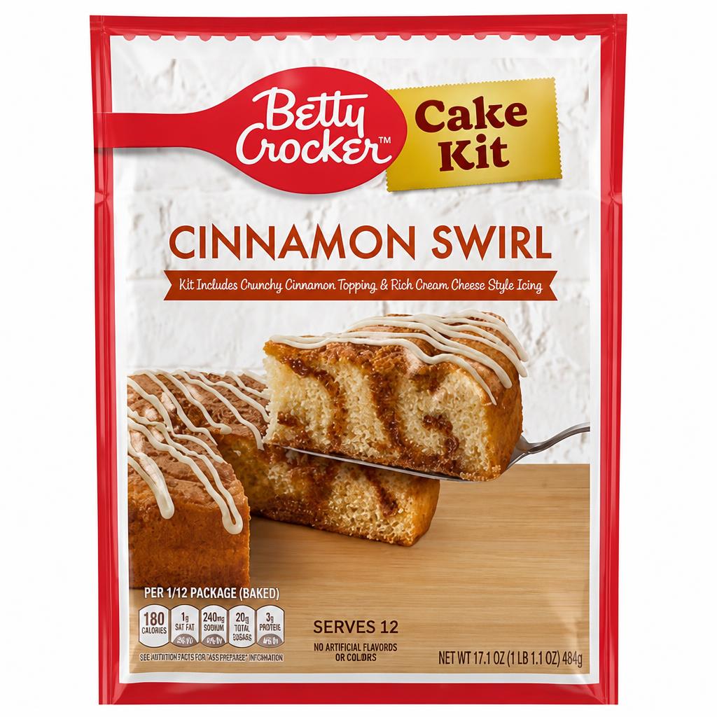 Betty Crocker Cinnamon Swirl Cake Kit