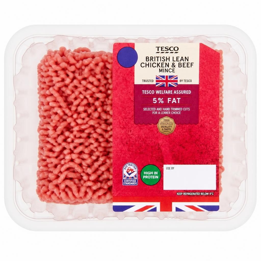 Tesco Chicken & Beef Mince 500g