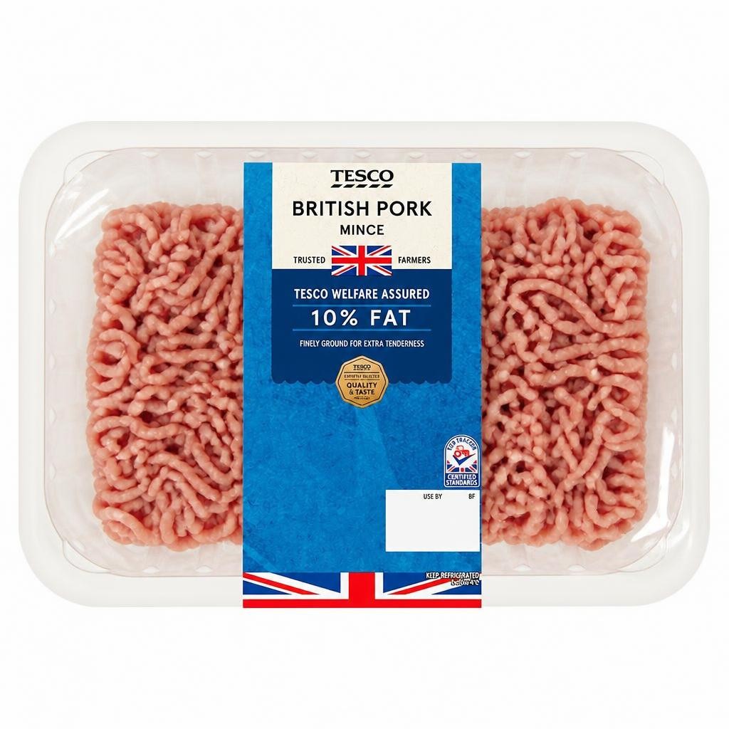 Tesco 10% Pork Mince 750g