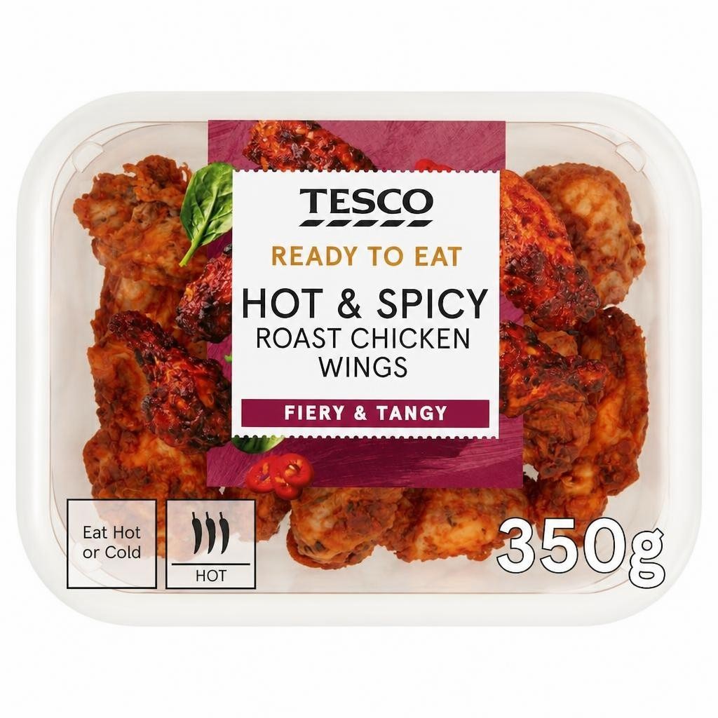 Tesco Hot & Spicy Roast Chicken Wings 350g