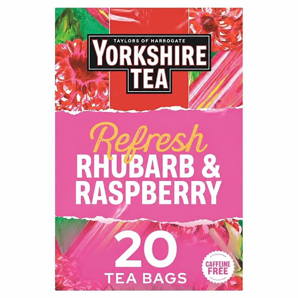 Yorkshire Tea Refresh Rhubarb & Raspberry 20s