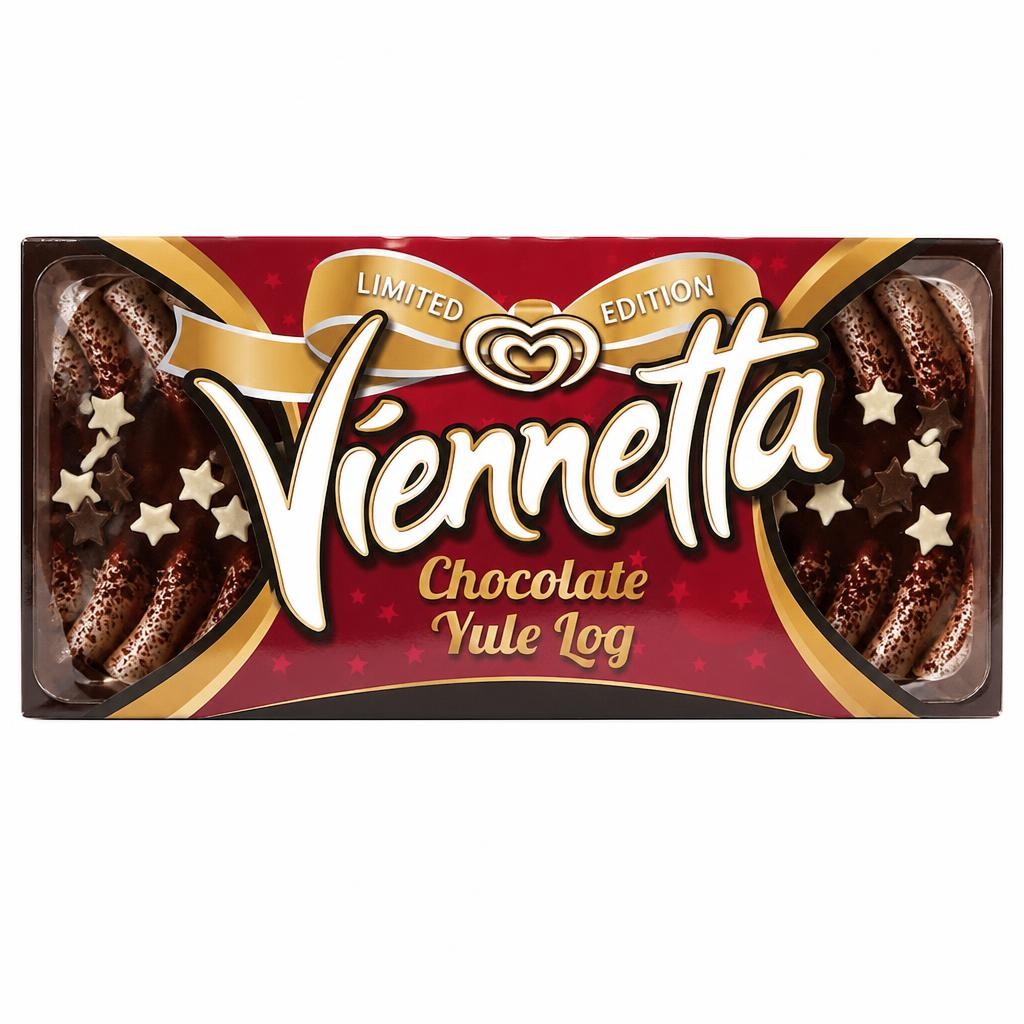 Viennetta Chocolate Yule Log Ice Cream 650Ml