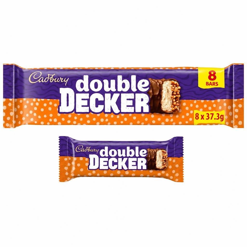 Cadbury Double Decker Chocolate Bar 8 x 37.3g