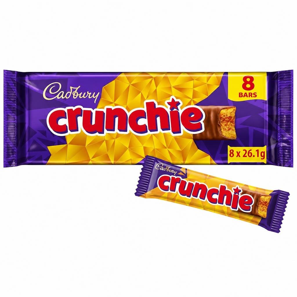 Cadbury Crunchie Chocolate Bar Multipack 8 x 26.1g