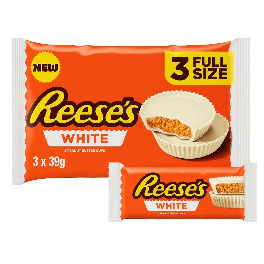 Reese's Peanut Butter 2 Cups White Multipack 3 x 39.5g