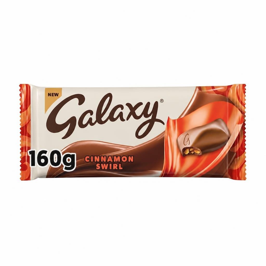 Galaxy Cinnamon Swirl Milk Chocolate 160g