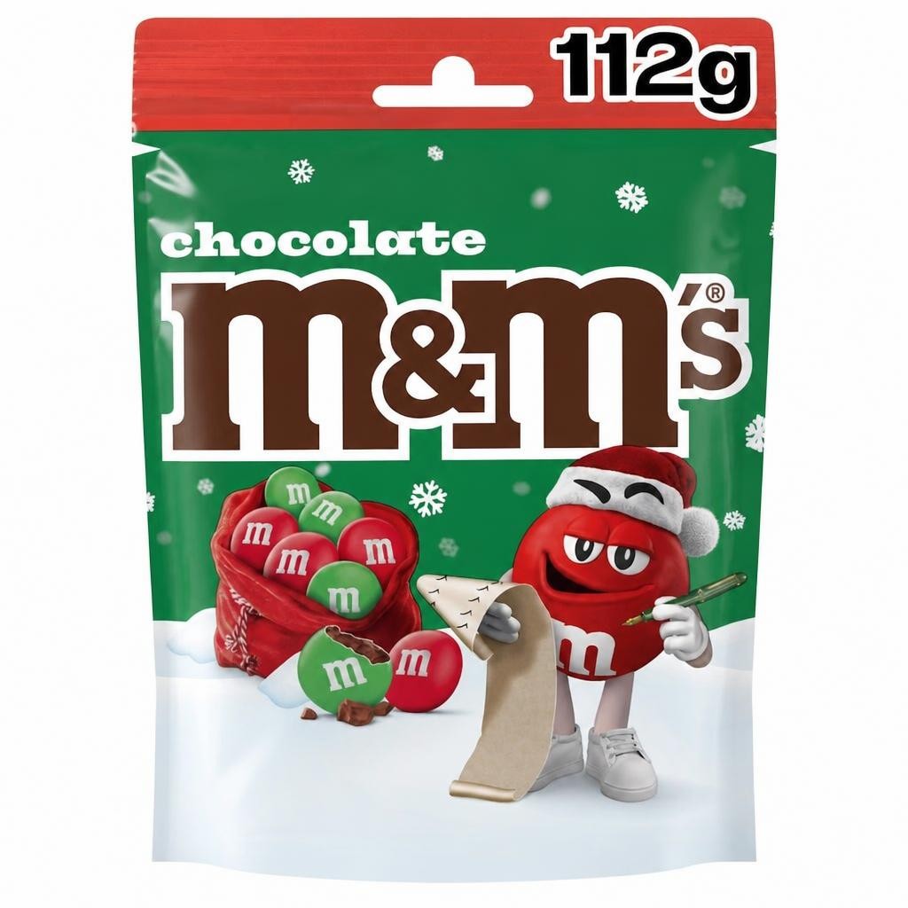 M&M's Milk Chocolate Christmas Colours 112g