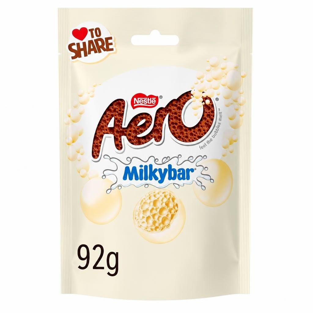 Aero Bubble Milkybar White Chocolate 92g