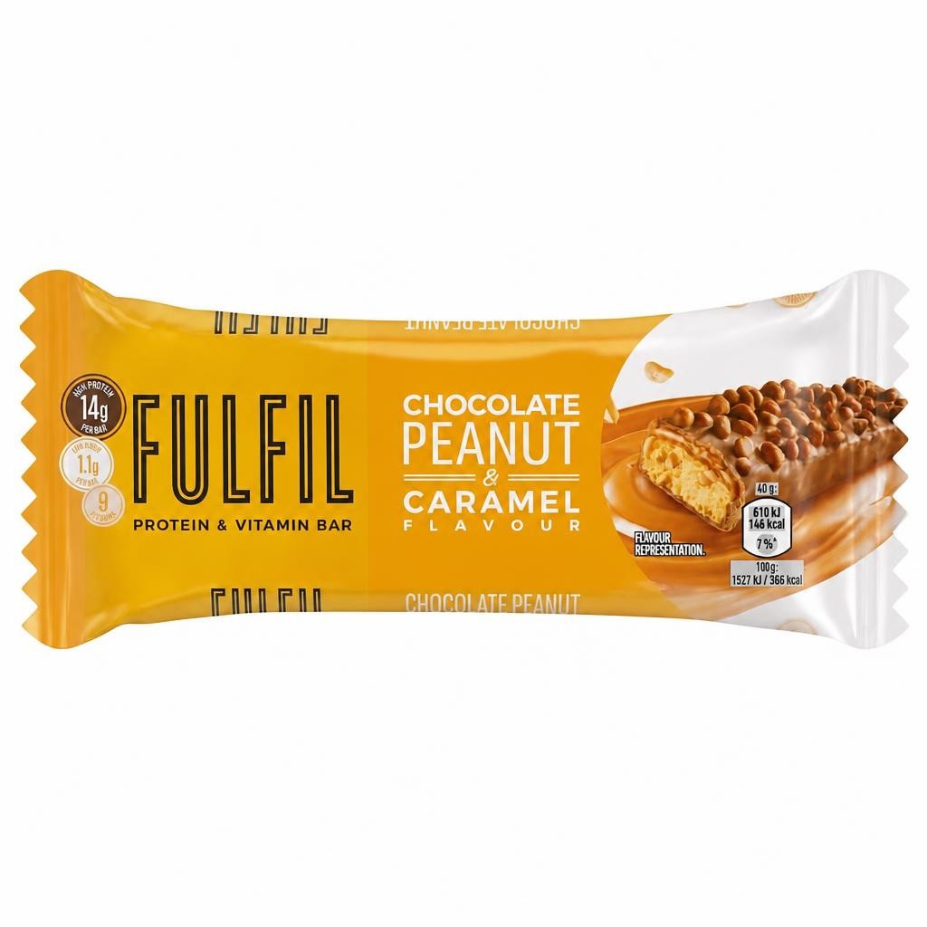 Fulfil Chocolate Peanut Caramel Protein & Vitamin Bar 40g