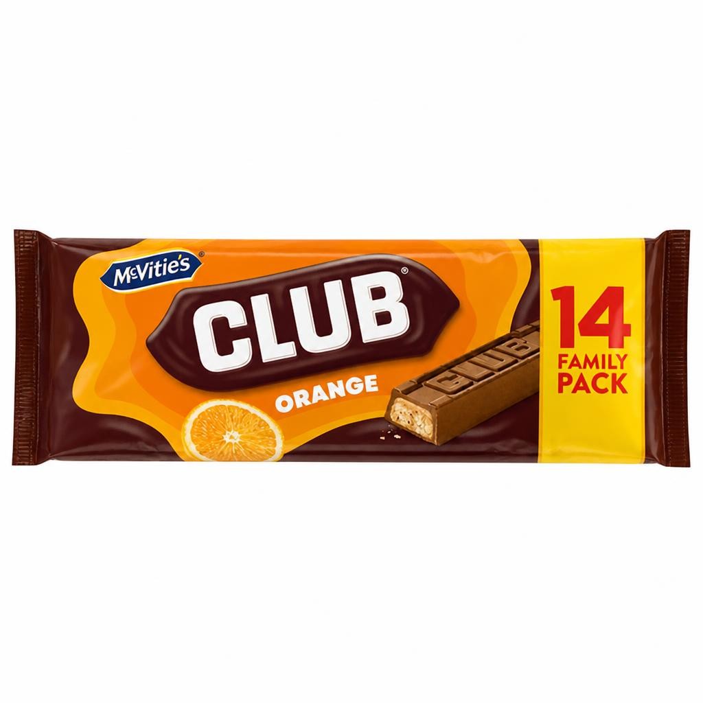 McVitie's Club 14 x 22g Orange Multipack Biscuit Bars