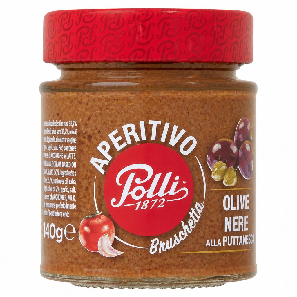 Polli Black Olive Bruschetta 140g
