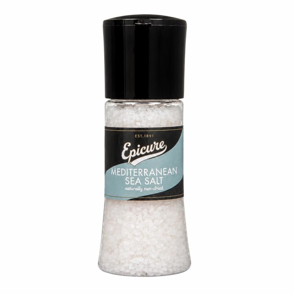 Epicure Mediterranean Sea Salt in Large Grinder (270g)
