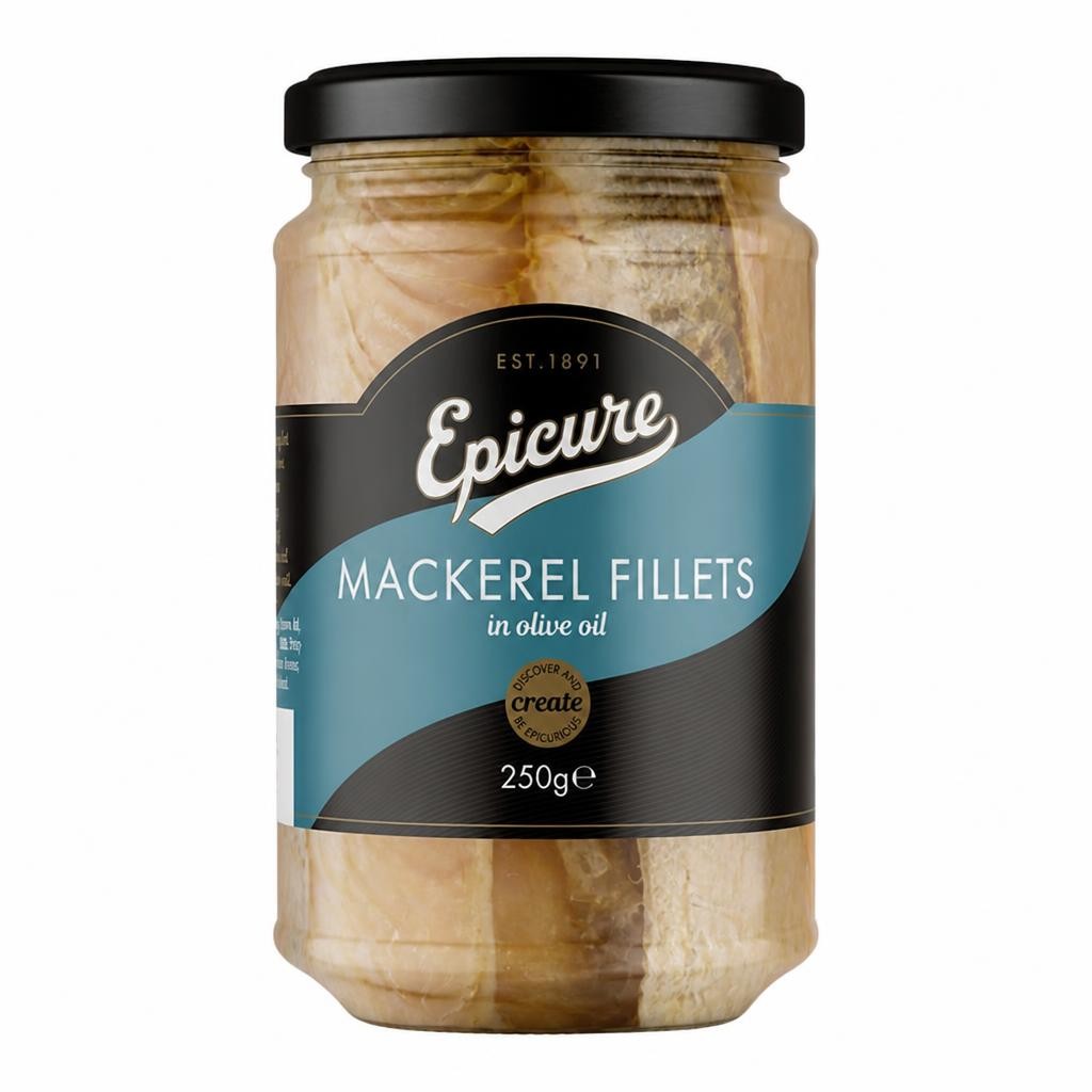 Epicure Mackerel Fillets in Olive Oil (250g)