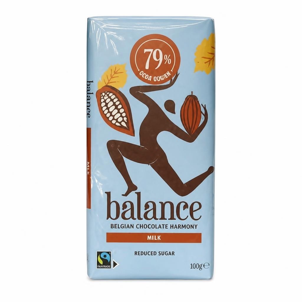 Balance No Added Sugar Diabetic Milk Chocolate Bar 100g