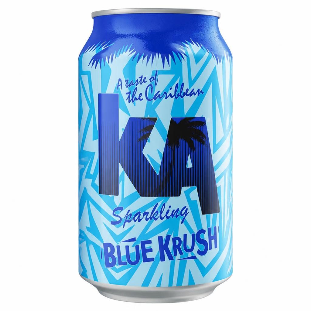 KA 330ml Sparkling Blue Krush Soft Drink