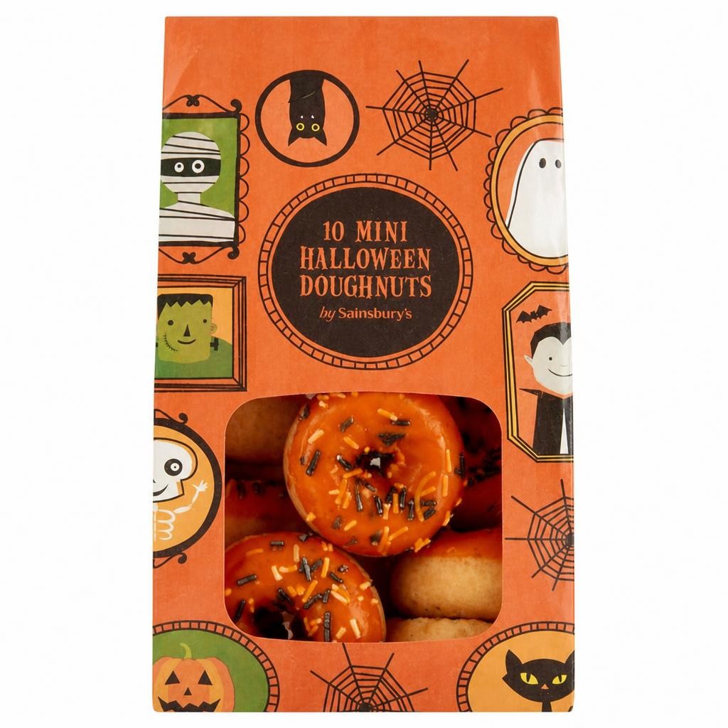 Sainsbury's 10 x Mini Halloween Doughnuts