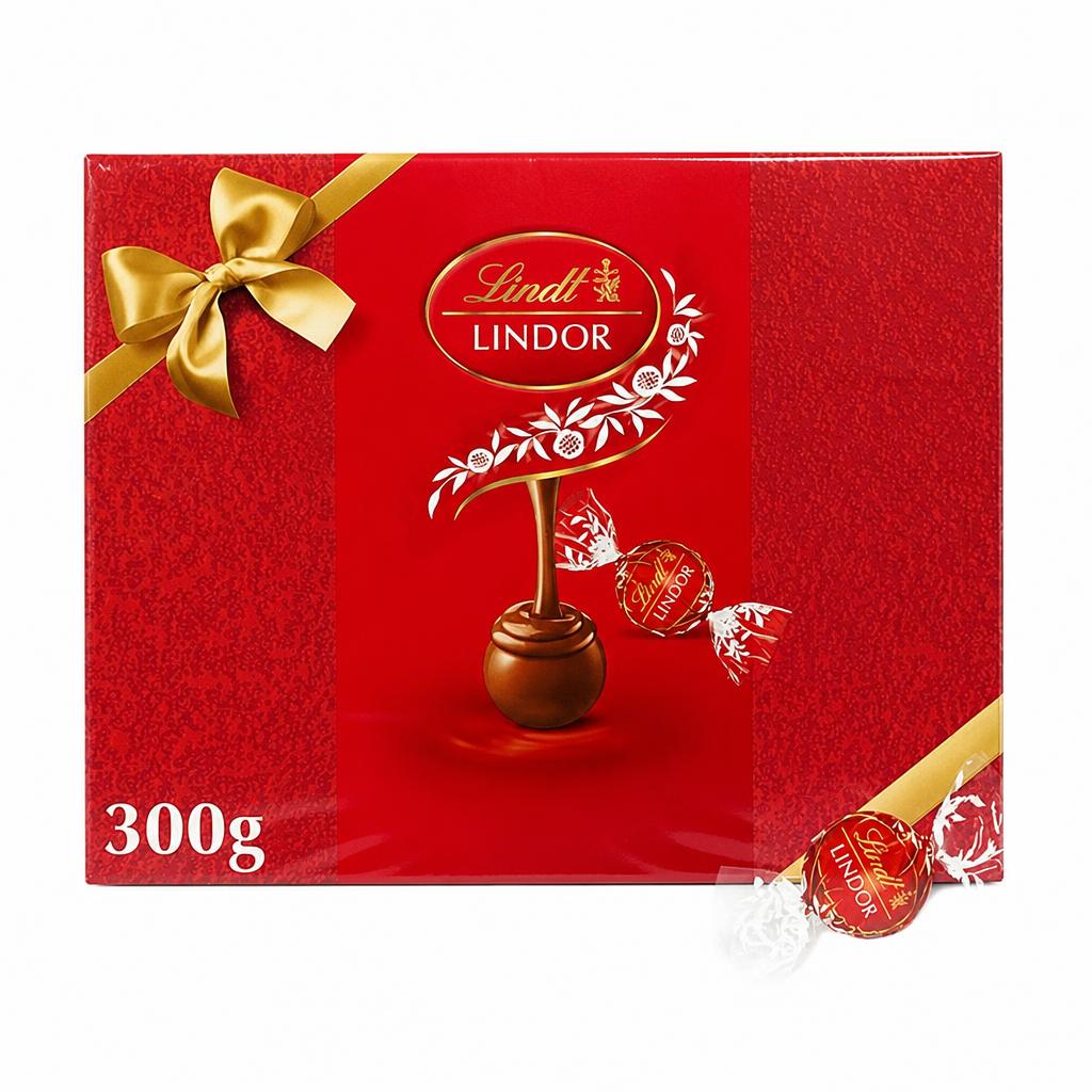 Lindt Lindor 300g Milk Gift Box Chocolate Truffles