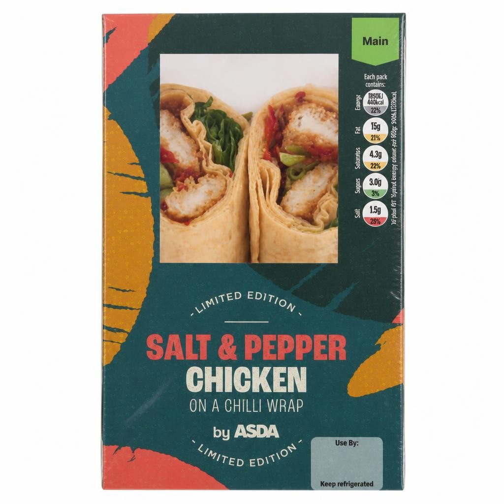 ASDA Limited Edition Salt & Pepper Chicken on a Chilli Wrap